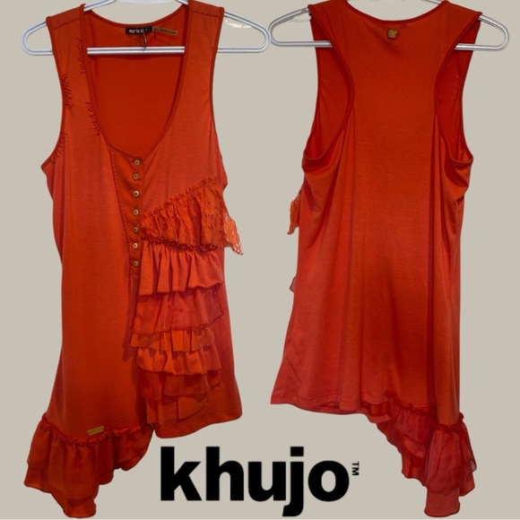 Unique Khujo Asymmetrical Tank Top Size XL - Picture 1 of 10